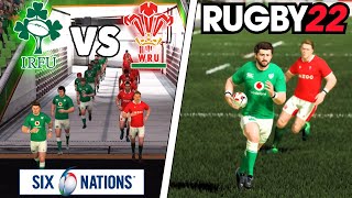 IRELAND v WALES  6 Nations 2024 Round 3  Rugby 22  Gameplay amp Commentary Legend Difficulty [upl. by Attolrac]