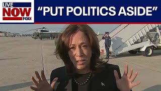 WATCH VP Harris responds to report that DeSantis refused her calls  LiveNOW from FOX [upl. by Emilio]