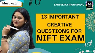 13 Important Questions Explained with Solution For NIFT Entrance Exam [upl. by Mctyre882]