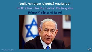 Vedic Astrology Jyotish Birth Chart for Benjamin Netanyahu Prime Minister of Israel [upl. by Yklam]