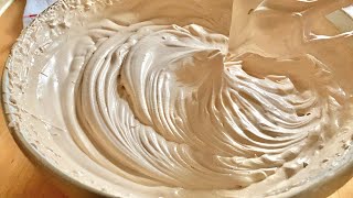 How to make Mocha whipping cream frostingsimple recipe [upl. by Ailad]