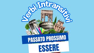 PASSATO PROSSIMO PASADO EN ITALIANO VERBOS INTRANSITIVOS AUXILIAR ESSERE [upl. by Viridis977]