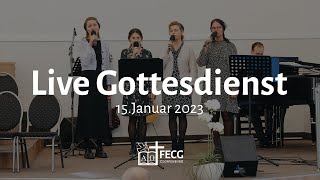 Live Gottesdienst  FECG Cloppenburg  15012023 [upl. by Tija]