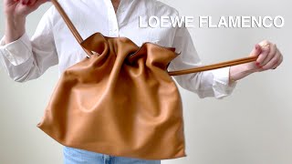 Loewe Flamenco Large Tote Warm Desert Full Review  Mod Shots  What Fits Best Luxury Tote [upl. by Aubry]