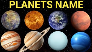 Planets name  solar system name  planets name in english and hindi  learn planets name [upl. by Lawford]