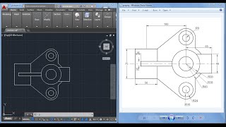 2D Autocad practice drawing [upl. by Billen]