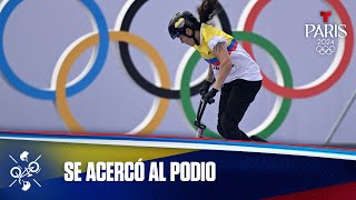 Colombiana Queen Saray Villegas asegura cuarto lugar en BMX freestyle  Juegos Olímpicos París 2024 [upl. by Haniraz264]