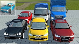 Обзор модов Симпл Кар Краш Audi A4 B8 Honda Civic 8 MB E55 Toyota Corolla 9 GAZon Next Gazelle [upl. by Noslrac]