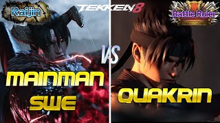 Tekken 8 ▰ TheMainManSwe Devil Jin Vs Quakrin Jin Kazama ▰ Ranked Matches [upl. by Lemal]