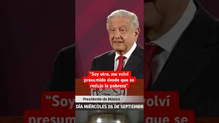 AMLO dice que cumplió su sueño de reducir la pobreza y la desigualdad en México [upl. by Ennovahs825]