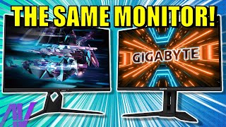 Aorus FI32U VS Gigabyte M32U WHATS THE DIFFERENCE [upl. by Tempest]