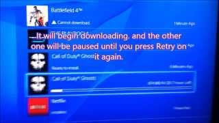 Playstation 4  How To Pause Your Game Downloads Download Faster [upl. by Bolt349]