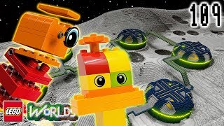 Duplo Alien Attack on the Moon Base Lets Play LEGO Worlds Episode 109 [upl. by Edwine619]