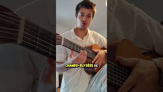 Comment jouer Joe Dassin les ChampsElysées acousticguitar classicalguitar guitartutorial riff [upl. by Eidnac]