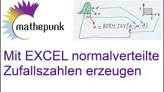 Mit EXCEL normalverteilte Zufallszahlen erzeugen [upl. by Epifano]