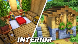 Minecraft How to Build a Small Survival House  Oak House  Part 2 [upl. by Sklar]