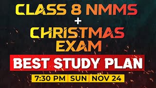 Class 8 NMMS  Christmas Exam  Best Study Plan  Exam Winner [upl. by Atteyram]