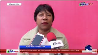 REAL NEWS  NY VAOVAO MARINA MIVANTANA 03 AOUT 2024 Madagascar [upl. by Phina411]