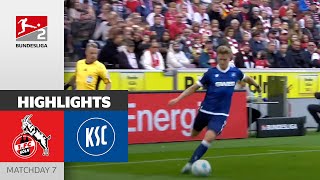 An Intense Duel  1 FC Köln  Karlsruher SC 44  Highlights  Matchday 7  Bundesliga 2 2425 [upl. by Banks]