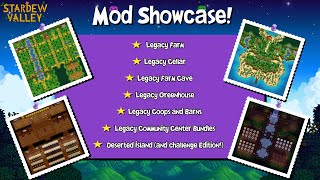 Stardew Valley 16  Mods I have created  Legacy Farm Deserted Island Bundles and more [upl. by Sirtimid]