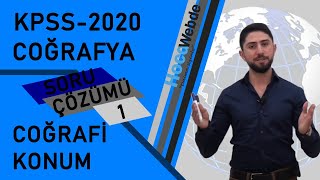 🌍 🕘 1 KPSS 2020 Coğrafya Soru Çözümü Engin Eraydın  Coğrafi Konum [upl. by Ynaffets822]