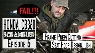 Hoop Bending FAIL Honda CB360 Cafe Racer Scrambler Build Ep5 [upl. by Asoramla]