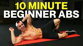 10 MIN BEGINNER AB WORKOUT NO EQUIPMENT BODYWEIGHT WORKOUT [upl. by Toby858]