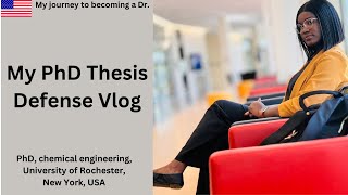 Defending my PhD Thesis vlog [upl. by Haldi]