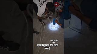 20 फुट गहरे पाईप में फसे छोटे dog 🐕 कि जान बचाईcowdogsrescueshortsreels [upl. by Yroger317]