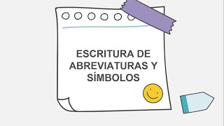 ABREVIATURAS Y SÍMBOLOS [upl. by Haissi]