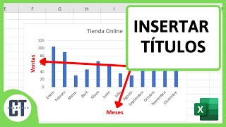 Como Poner TITULO a los EJES de un GRAFICO en EXCEL [upl. by Lister]