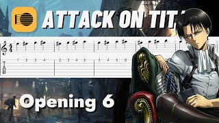 Attack on Titan  Op6  My War  Guitar TAB [upl. by Draude]