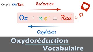 Oxydoréduction  🧪 Vocabulaire  OxydantRéducteur  Demiéquation  PhysiqueChimie 1ère spé [upl. by Nyladnarb]