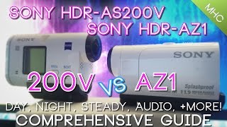 Sony HDRAS200V vs Sony HDRAZ1 HD [upl. by Egoreg]