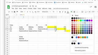 Level 3 Borda Count With A Spreadsheet From the Voting Math Program [upl. by Lupien490]