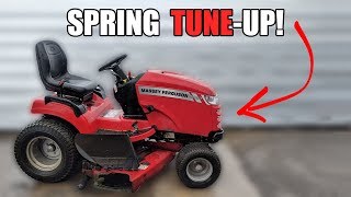 How to Service a Riding Lawnmower  Spring Tune Up [upl. by Nivlen921]