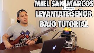 Levantate Señor  Mielsanmarcos  BajoBass Tutorial With Tabs HD [upl. by Anahcra]