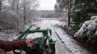 No POWER Poles down wet heavy snow [upl. by Ammamaria]