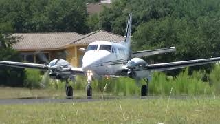 King Air C90 Close Up Takeoff From Lakeway Airpark [upl. by Annamarie]