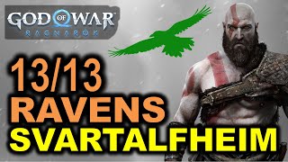 Svartalfheim All Odins Ravens Locations  God of War Ragnarok [upl. by Akimahs]