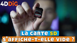 Comment réparer une carte SD pleine mais vide  Réparation de la carte SD ？ [upl. by Gnilrits]