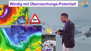 Weiter windig mit ÜberraschungsPotential Erste WinterSpiele Wettervorhersage 0208112023 [upl. by Mercorr]