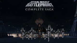 Star Wars Battlefront II The Complete Saga Coruscant Operation Knightfall [upl. by Urita]