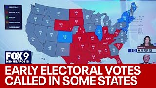 Several states called early electoral votes tallied for presidential election [upl. by Floria]