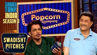 Shark Tank में आए Popcorn Man Of India  Shark Tank India S3  Swadisht Pitches [upl. by Ridinger863]