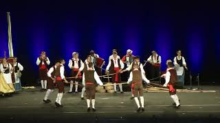 Sicilian folk dance Ballo del grano Bastoni Tarantella [upl. by Broadbent882]