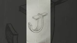 Drawing J Letter Shape videoviralartdrawing youtubeshortsshorts trendingviralvideoshort [upl. by Manup]