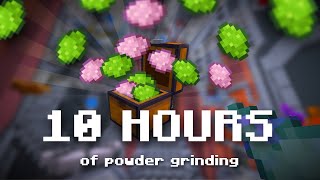 Powder grinding for 10 HOURS  Hypixel Skyblock [upl. by Anotyad]