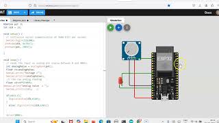 WOKWI ESP 32 simulator with analog sensor [upl. by Kathi523]