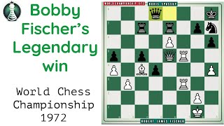 Bobby Fischer’s Legendary Win  Fischer vs Spassky 1972 World Chess Championship  Prodigy Pawn [upl. by Sukram957]